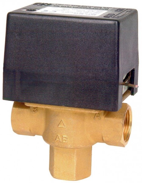 Elektrický trojcestný ventil. Připojení 3/4“ in 230 V + DOPRAVA ZDARMA! 