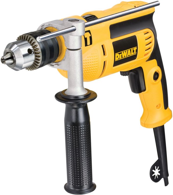 DEWALT příklepová vrtačka 650W, se sklíčidlem na kličku