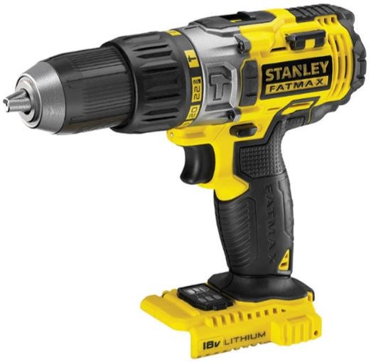 STANLEY FATMAX akumulátorová vrtačka 18V, 51,4Nm, příklepová, bez akumulátoru a nabíječky
