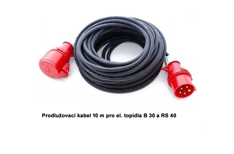 Přívodní kabel 10m pro topidlo Master B 30 EPR / RS 40